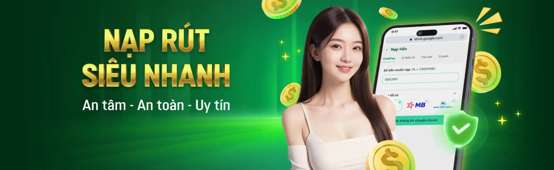 Nạp Rút Siêu Nhanh LU88